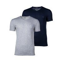 EMPORIO ARMANI Mens T-Shirt Pack of 2 - V-Neck, Half Sleeve, Plain