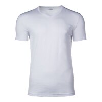 EMPORIO ARMANI Mens T-Shirt Pack of 2 - V-Neck, Half Sleeve, Plain White S (Small)