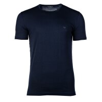 EMPORIO ARMANI Herren T-Shirt 2er Pack - Crew Neck, Rundhals, Baumwolle Blau/Grau S