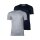 EMPORIO ARMANI Herren T-Shirt, Vorteilspack - Crew Neck, Rundhals, Baumwolle Blau/Grau S  2er Pack (1x2P)
