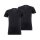 Levis Herren T-Shirts, Vorteilspack - V-Ausschnitt, Kurzarm, einfarbig Schwarz M 2er Pack (1x2P)