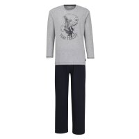 TOM TAILOR mens pyjamas 2-piece set - Pyjama, long, round neck, frontprint