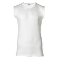 NOVILA Mens Undershirt - Round Neck, Sleeveless, Natural Comfort, Interlock White 2XL (XX-Large)