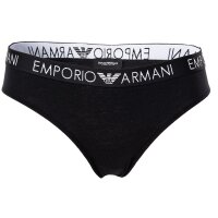 EMPORIO ARMANI Women Briefs 2-Pack - Briefs, Stretch Cotton, plain White/Black M (Medium)