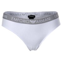 EMPORIO ARMANI Women Briefs 2-Pack - Briefs, Stretch Cotton, plain White/Black M (Medium)