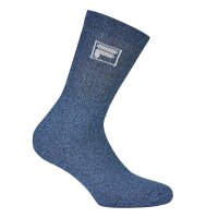 FILA 3 Paar Socken Unisex - Frottee Tennissocken, Crew Socks, Logobund, 35-46 Marine 35-38 (3-5 UK)
