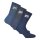 FILA 3 pair socks unisex - terry tennis socks, crew socks, logo waistband, 35-46 Navy 3-5 UK
