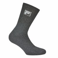FILA 3 Paar Socken Unisex - Frottee Tennissocken, Crew Socks, Logobund, 35-46 Grau Melange 35-38 (3-5 UK)