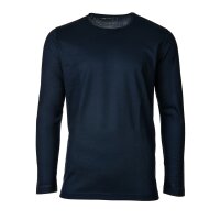 NOVILA Herren Shirt, langarm - Loungewear, Rundhals, 1/1 Arm, Cotton, einfarbig