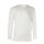 NOVILA Mens Shirt, long sleeve - Loungewear, round neck, 1/1 sleeves, cotton, plain White S (Small)