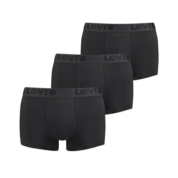 Levis Men Trunks - Premium Trunks, Cotton Stretch, Pack of 3 Black S (Small)