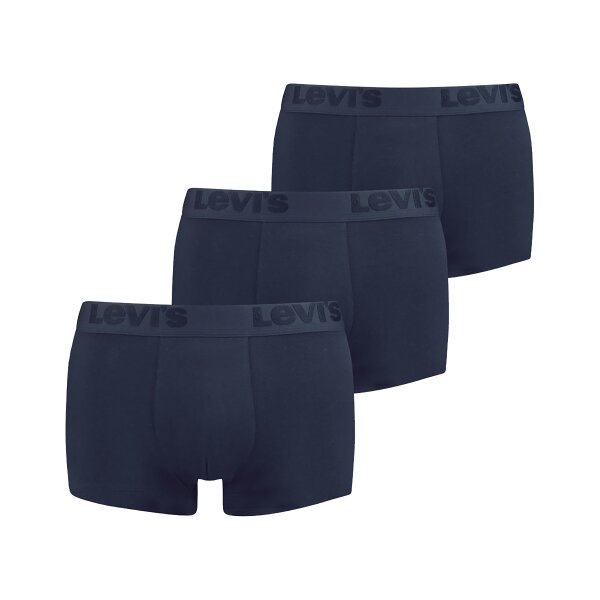 Levis Herren Trunks - Premium Trunks, Cotton Stretch, 3er Pack Navy S