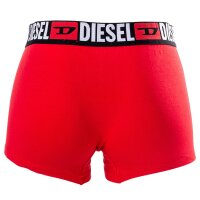 DIESEL Herren Boxershorts, 3er Pack - UMBX-DAMIENTHREEPACK, Trunks, Cotton Stretch Grau/Schwarz/Rot XL