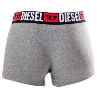 DIESEL Herren Boxershorts, 3er Pack - UMBX-DAMIENTHREEPACK, Trunks, Cotton Stretch Grau/Schwarz/Rot XL