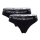 EMPORIO ARMANI Damen Brazilian Briefs, Vorteilspack - Slips, Stretch Cotton, einfarbig Schwarz L  2er Pack (1x2P)
