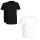 bugatti Herren T-Shirt - Unterhemd, Rundhals oder V, Slim fit, Vorteilspack Rundhals-Ausschnitt Schwarz 2XL 2er Pack (1x2P)
