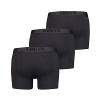 Levis Herren Boxer, Vorteilspack - Premium Boxer, Cotton Stretch Schwarz S 3er Pack (1x3P)