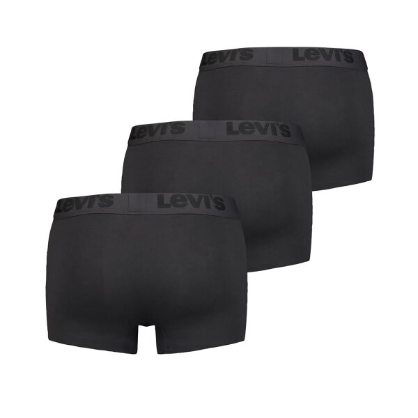 Levis Men Trunks - Premium Trunk, Cotton Stretch Black S (Small) 3er Pack (1x3P)
