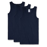 Sanetta Jungen Unterhemd 3er Pack - Shirt ohne Arme, Tank Top, Basic, Organic Cotton