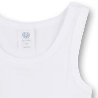 Sanetta Boys Undershirt Pack of 3 - Shirt without Sleeves, Tank Top, Basic, Organic Cotton White 116