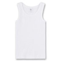 Sanetta Jungen Unterhemd 3er Pack - Shirt ohne Arme, Tank Top, Basic, Organic Cotton Weiß 116