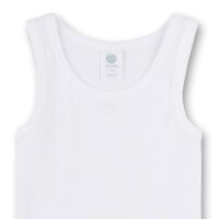 Sanetta Jungen Unterhemd 3er Pack - Shirt ohne Arme, Tank Top, Basic, Organic Cotton Weiß 116