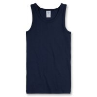 Sanetta Boys Undershirt Pack of 3 - Shirt without Sleeves, Tank Top, Basic, Organic Cotton Blue 140