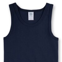 Sanetta Boys Undershirt Pack of 3 - Shirt without Sleeves, Tank Top, Basic, Organic Cotton Blue 140