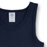 Sanetta Jungen Unterhemd 3er Pack - Shirt ohne Arme, Tank Top, Basic, Organic Cotton Blau 140