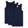 Sanetta Jungen Unterhemd 3er Pack - Shirt ohne Arme, Tank Top, Basic, Organic Cotton Blau 164