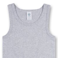 Sanetta Boys Undershirt Pack of 3 - Shirt without Sleeves, Tank Top, Basic, Organic Cotton Grey 128