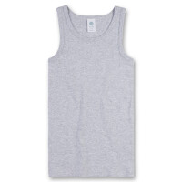 Sanetta Jungen Unterhemd 3er Pack - Shirt ohne Arme, Tank Top, Basic, Organic Cotton Grau 176