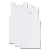 Sanetta Mädchen Unterhemd 3er Pack - Shirt o. Arme, Top, Organic Cotton, einfarbig Weiß 104