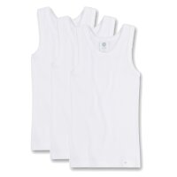 Sanetta Mädchen Unterhemd 3er Pack - Shirt o. Arme, Top, Organic Cotton, einfarbig Weiß 116