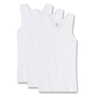 Sanetta Mädchen Unterhemd 3er Pack - Shirt o. Arme, Top, Organic Cotton, einfarbig Weiß 152