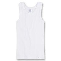 Sanetta Girls Undershirt 3-Pack - Shirt without Arms, Top, Organic Cotton, unicolored White 176