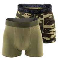 TOP GUN Mens Boxer Shorts - Underwear, Stretch Cotton Briefs, Pack of 2