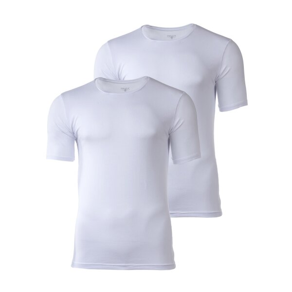 TOP GUN Herren T-Shirt  - Unterhemd, Rundhals, Slim fit, 2er Pack Weiß 2XL