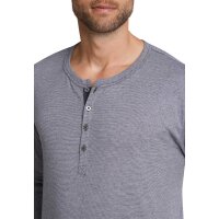 SCHIESSER mens pyjamas 2-piece set - long, Henley, button facing, cotton Grey 3XL (3X-Large)