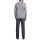 SCHIESSER Herren Schlafanzug 2-tlg. Set - lang, Henley, Knopfleiste, Fineliner Grau 3XL