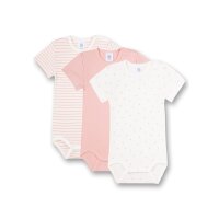 Sanetta Baby Body 3 Pack - short Sleeve Rompers with Pattern