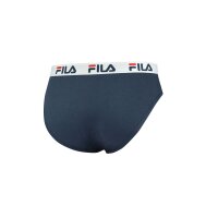FILA Herren Slips im Pack - Briefs, Logobund, Urban, Cotton Stretch, einfarbig, S-2XL Marine S 1 Slip (1x1S)