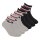 FILA Kids socks, 6-pack - Quarter, logo, stripes, solid color