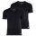 adidas Herren T-Shirt, 2er Pack - Active Flex Cotton, V-Ausschnitt, uni