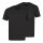 hajo mens T-shirt, 2-pack - Basic, short-sleeved, V-neck, cotton, uni