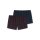 SCHIESSER mens boxer shorts 2-pack - shorts, woven fabric, patterned