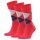 Burlington Mens Socks - King, Cotton, Diamond Pattern, Logo Emblem