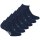 Diadora Unisex Sneaker Socks, 6 Pack - Sports Socks, Mercerized Cotton, Logo, Solid Color