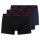 HUGO Mens Boxer Shorts, 3-pack - TRUNK TRIPLET DESIGN, Logo, Cotton Stretch