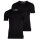 BIKKEMBERGS Herren T-Shirt, 2er Pack - BI-PACK T-SHIRT, Unterhemd, Rundhals, Cotton Stretch